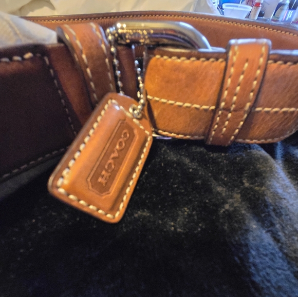 Coach Signature Cream and Brown Crossbody Bag #10944 - Picture 10 of 12